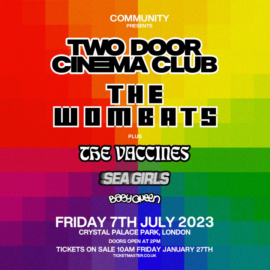 Community Presents: Two Door Cinema Club & The Wombats